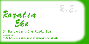 rozalia eke business card